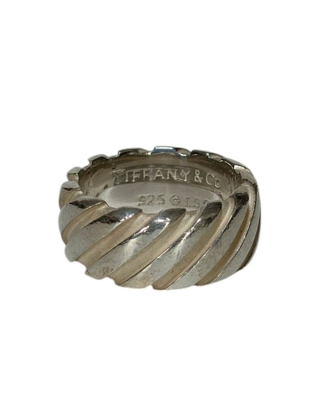 Tiffany & Co Twi String Ring 925 Sterling Silver